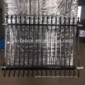 High security steel picket fence,powder/zinc coated steel fence,zinc tubular steel fence(ISO9001 factory)